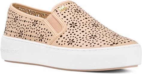 michael kors leather slip ons